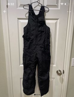 Black Kids Snow Bib Overalls