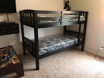 Brand new. Matte black bunk bed