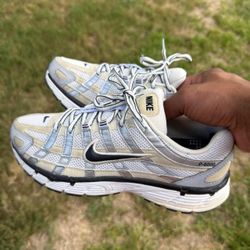 Nike P6000 Coconut Milk Metallic Silver Sz7M