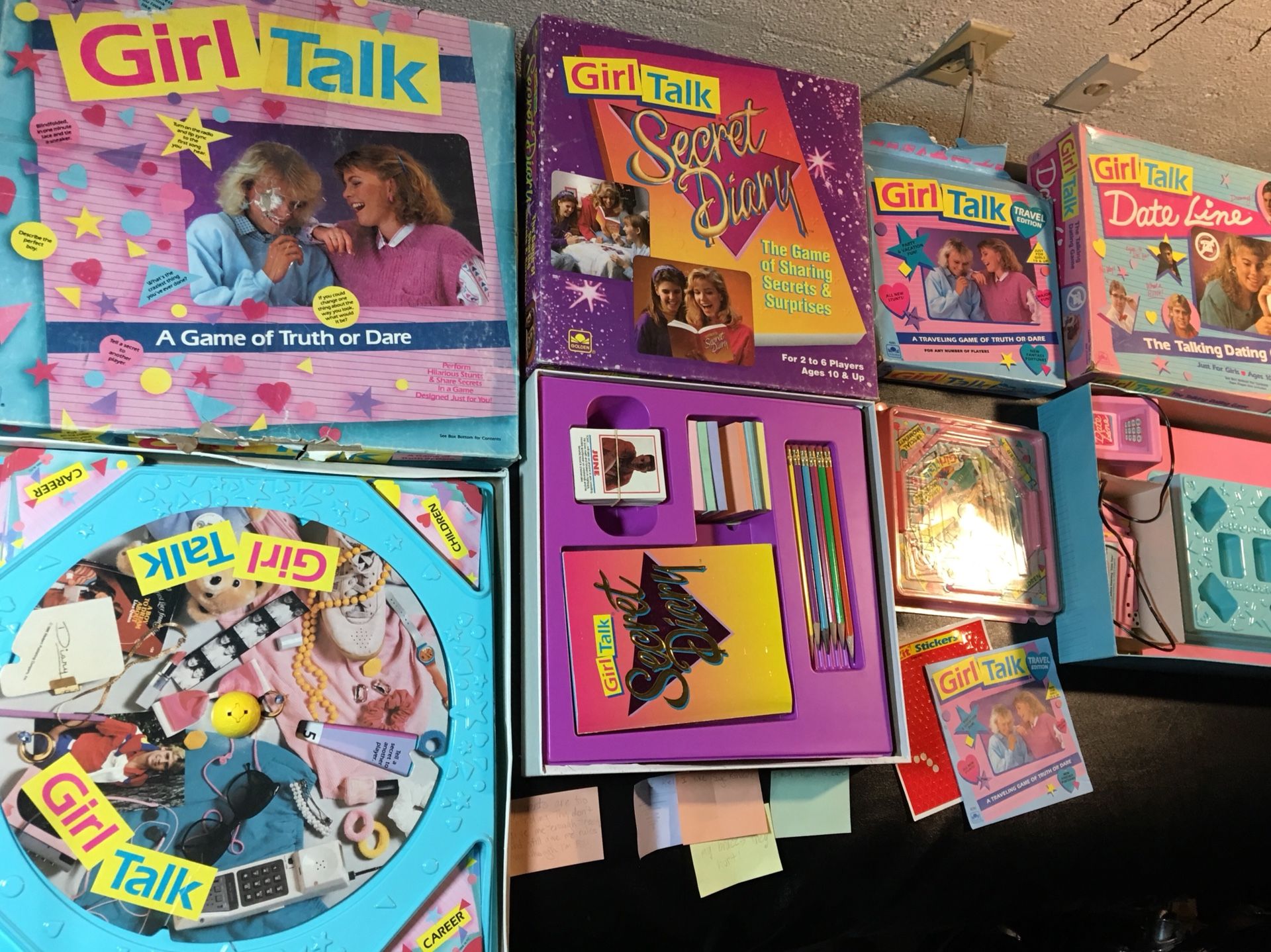 Vintage Girl Talk Board Games complete