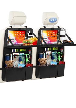BRAND NEW 2pack KaiCross Car Backseat Organizer with Table Holder,10 Storage Pockets