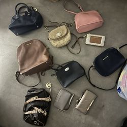 Purses, Backpacks. Wristlets