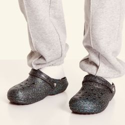 Crocs Classic Glitter Lined Clogs new