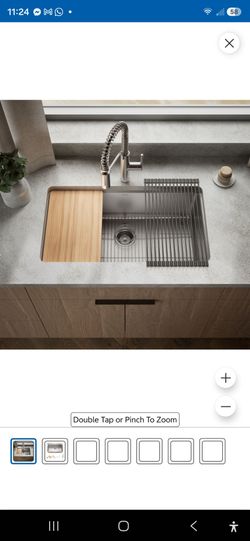 KHOLER PROVO Stainless Steel Undermount Kitchen Sink with Accessories