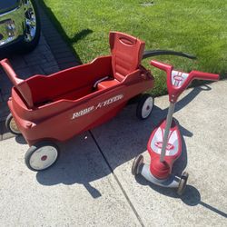 Radio Flyer Combo Set.  Wagon And Scooter 