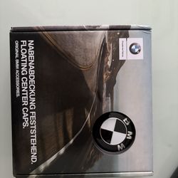 BMW 56mm Floating black center caps
