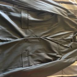 Fashion Nova Faux Leather Blazer