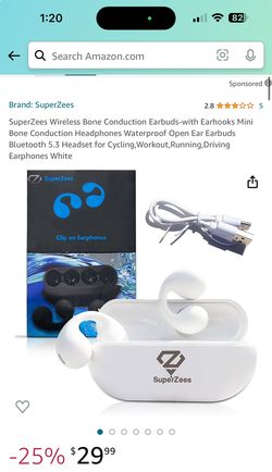 BRAND NEW: Bone Conduction Bluetooth Headphones Ear Buds