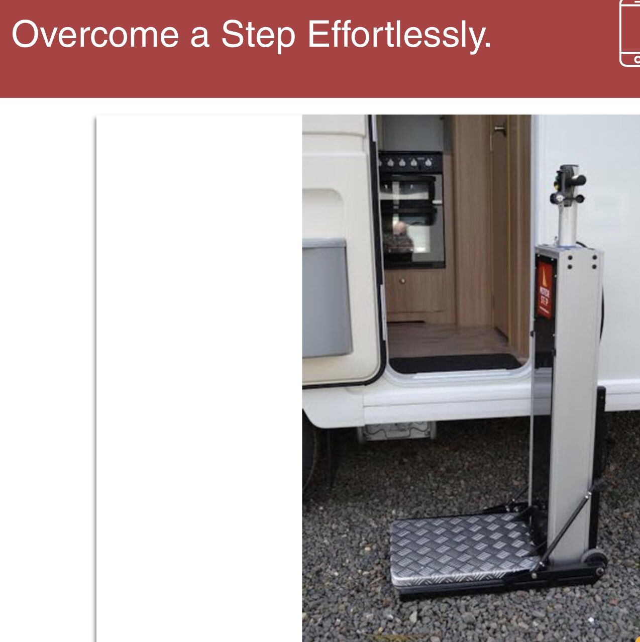 MOTORSTEP - LIFT FOR EASY ACCESS TO RV, MOTORHOME, TRAVEL TRAILER AND HOME
