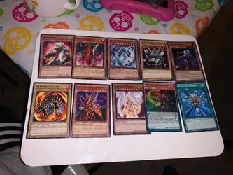 A set of yugioh cards