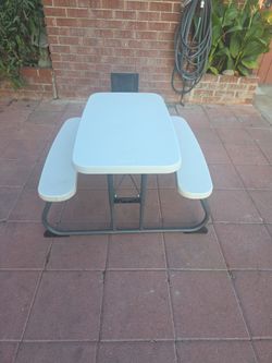 Patio Lifetime Kids Bench Table