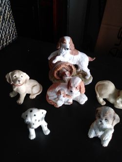 dog decoration figures