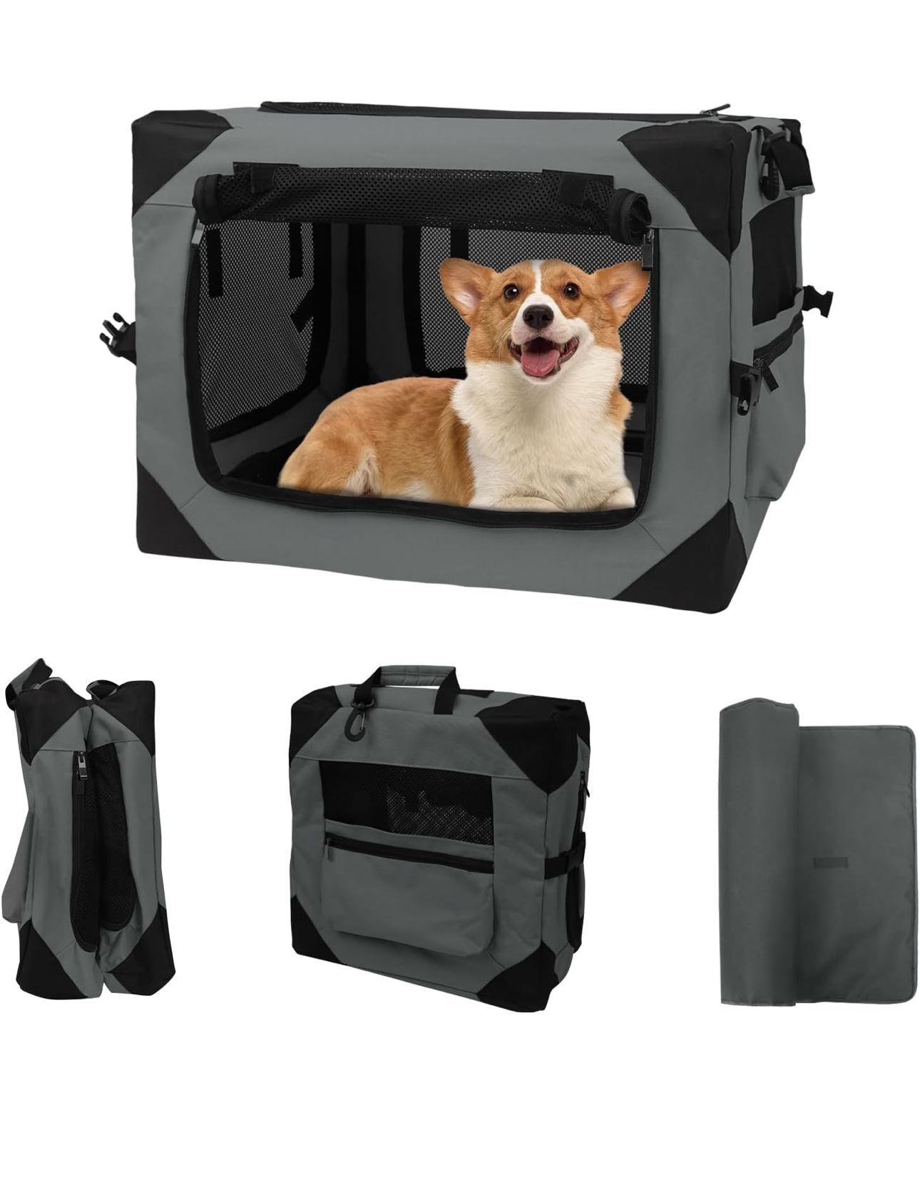 Wdmiya Dog Crates for Medium, 30”x21”x21” dogs