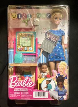 You Can Be Anything Barbie Teacher Child Doll Accessories And Playset