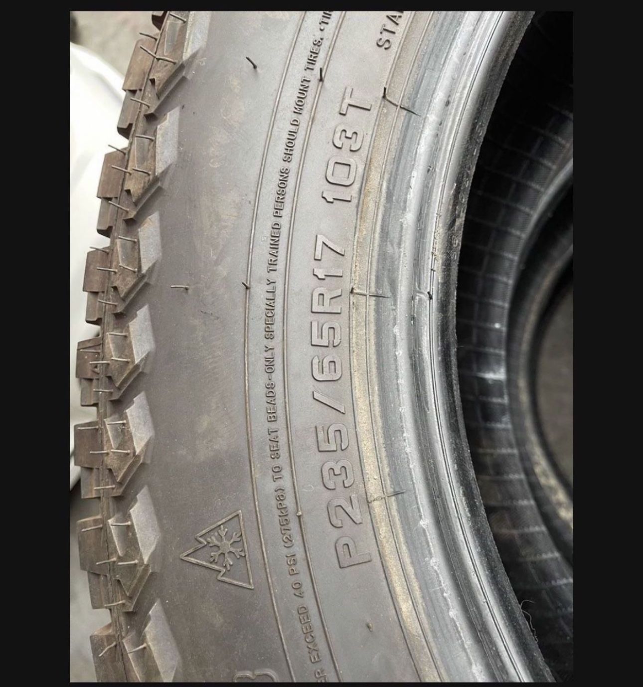 3 NEW car Tires
