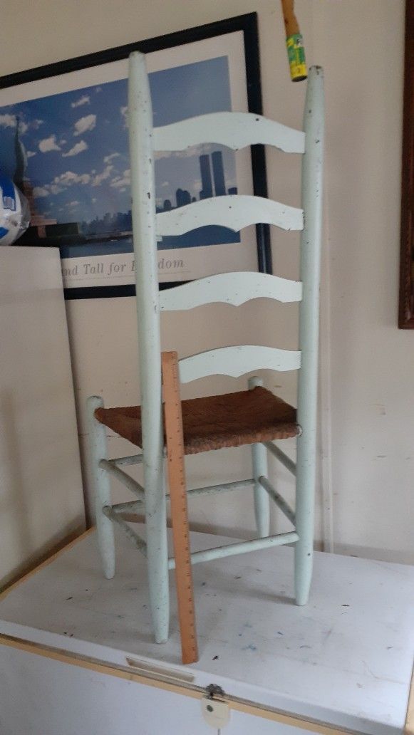 Antique High Back Chair