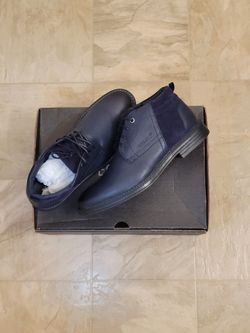 Navy Blue Ferrato Boots