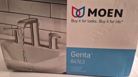 NEW Moen Genta 8" Widespread Bathroom Faucet - Chrome