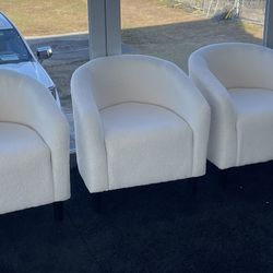White Cushion Chairs 