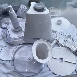 Black & Decker - Quick 'N Easy 8-Cup Food Processor - White Model:Fp1450