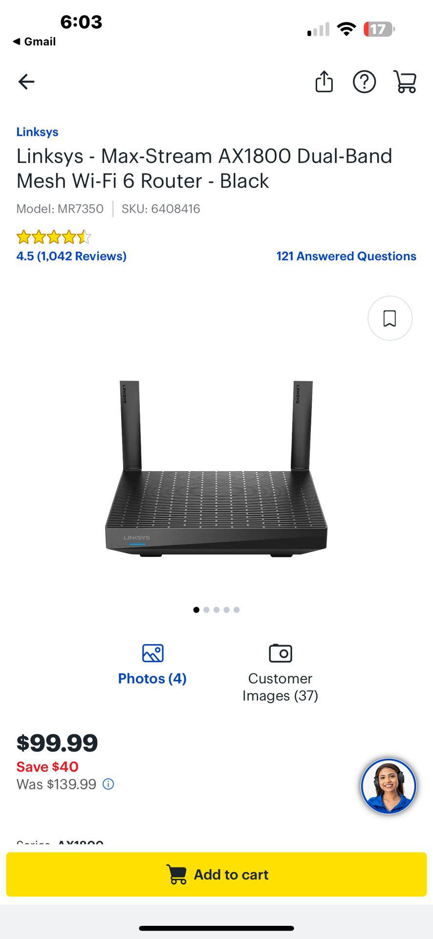 Linksys Mesh Router 