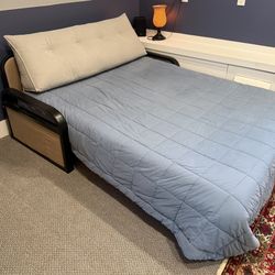 Full Size Convertible Sleeper/Sofa With Storage