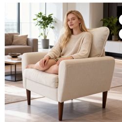 New Gianna Beige Fabric Accent Chair(have one)