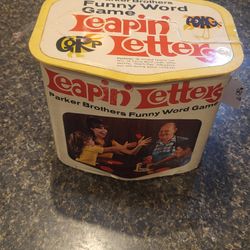 Parker Brothers Leapin' Letters vintage game KS leaping letters