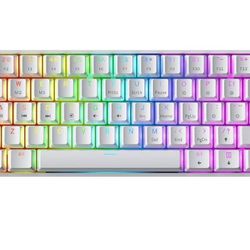 Mechanical Gaming Keyboard - 61 Keys Multi Color RGB Illuminated LED Backlit Wired Programmable for PC/Mac Gamer