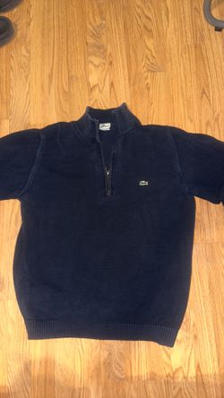Lacoste Quarter-Zip Navy Blue