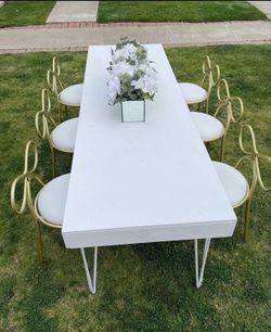 Kids Party Table | White Table Seats 6, Chairs Not Included
