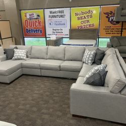 Big Grey Sectional Sofa 