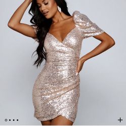 XL Sequin Mini Dress