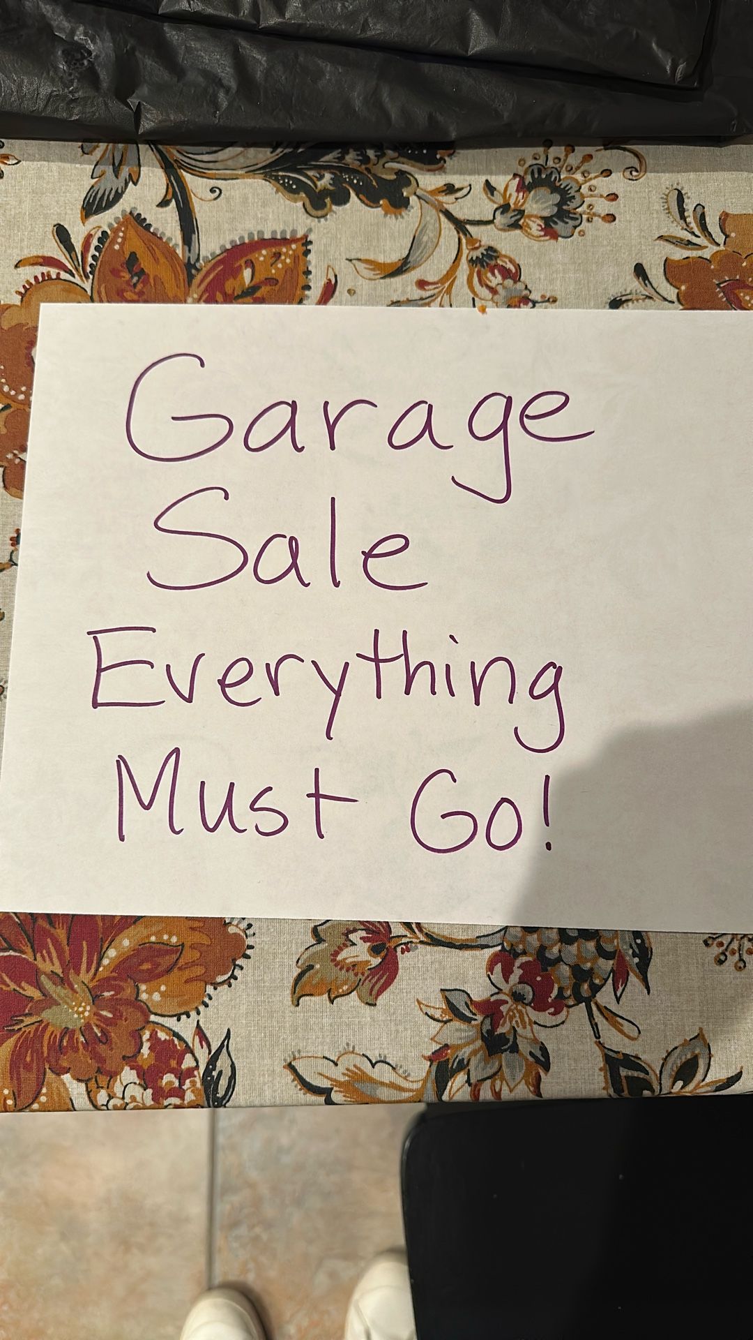 Garage Sale Everything Must Go!