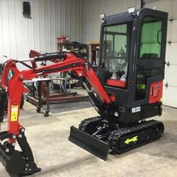 2023 1 Ton Mini Excavator with Cab
