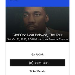 Giveon floor ticket 