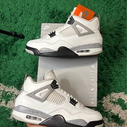 Jordan 4 White Cement