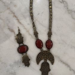 Fashion Jewelry Necklace And Bracelet Set