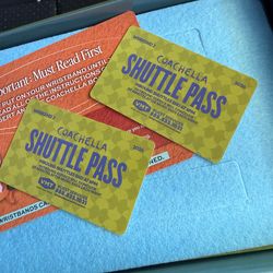 (2) Coachella Weekend 2  shuttle pass