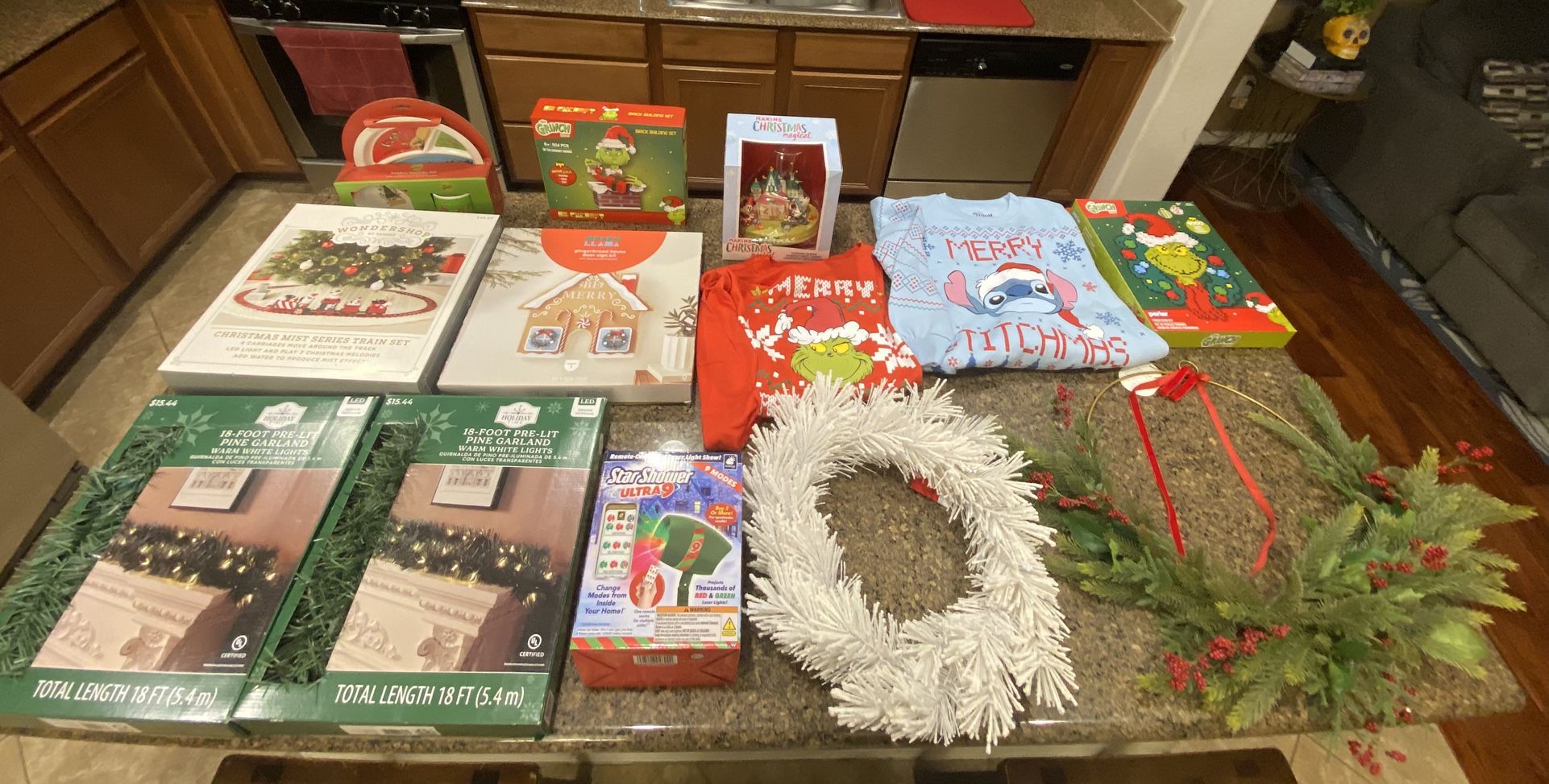 Brand new large Christmas decor and elf on the shelf sets. $20 each or all for $200. Price is firm. :) Higley and ray.