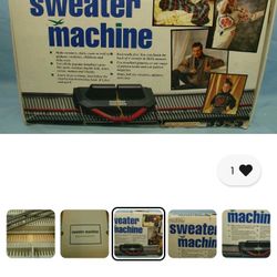 Vtg BOND INCREDIBLE SWEATER KNITTING MACHINE NEW