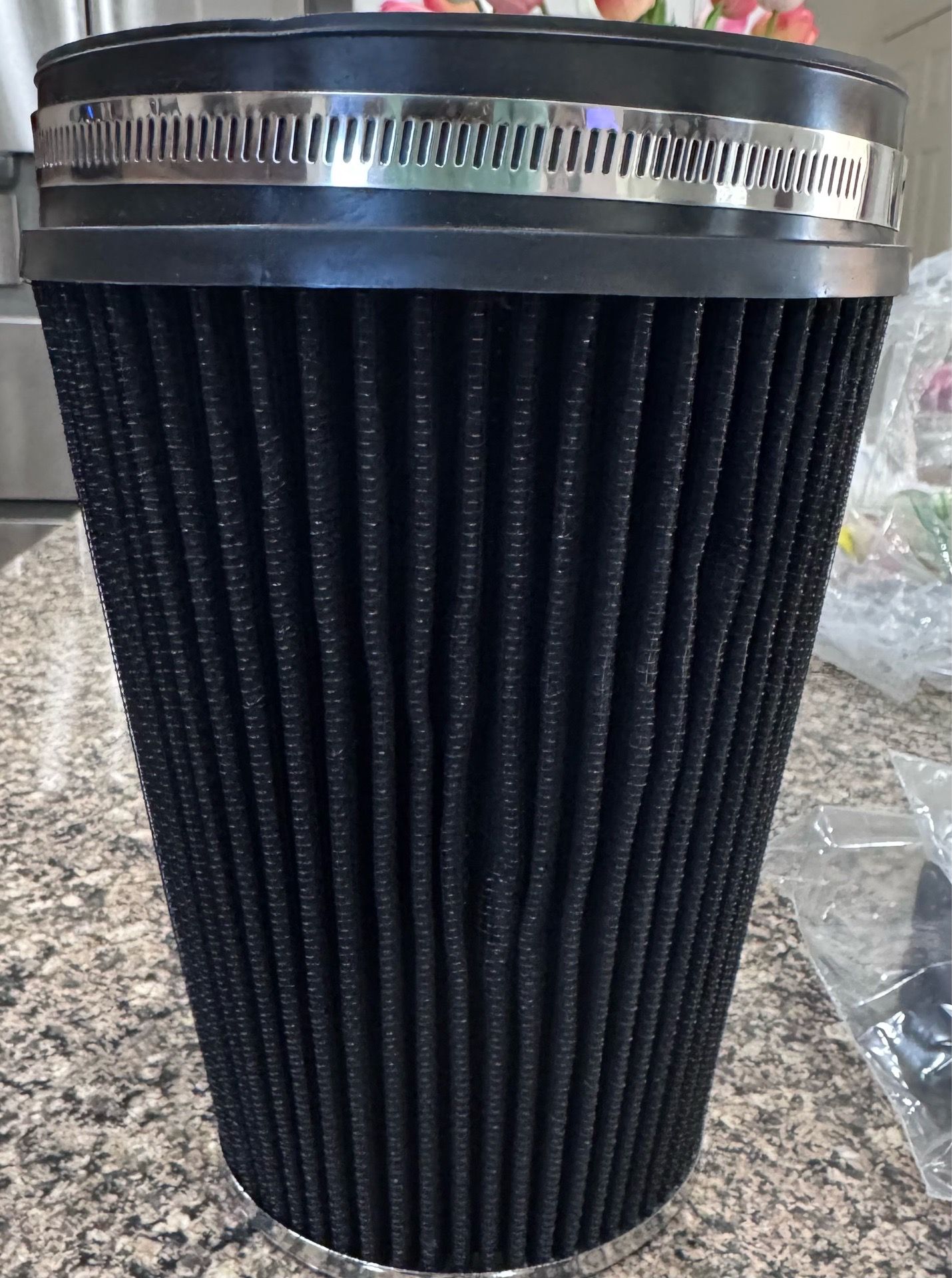 Cold air intake filter cone replacement