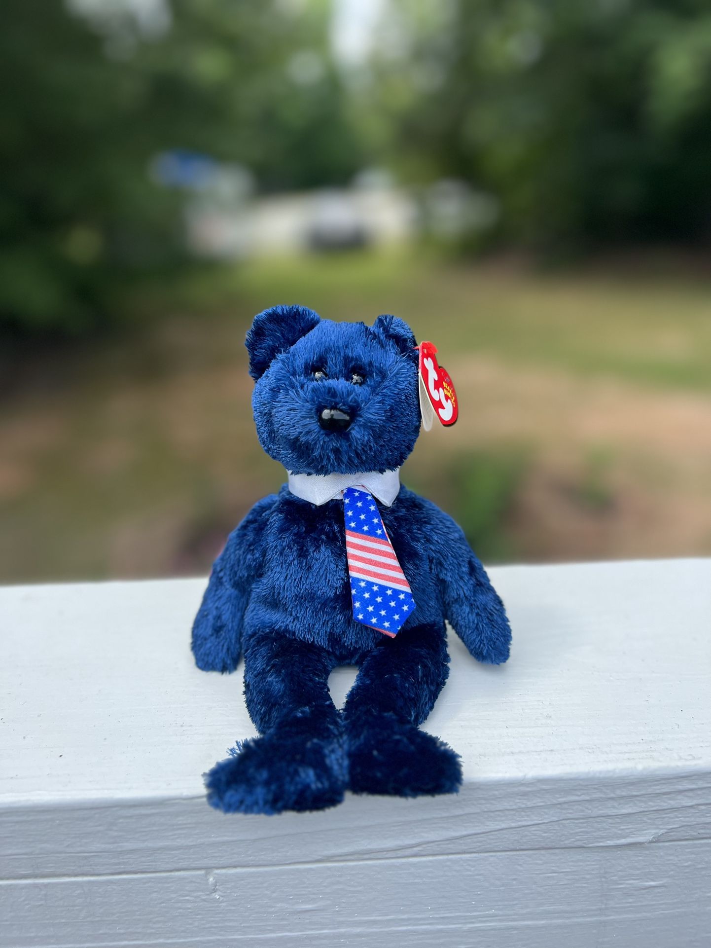 2001 Rare Pops Bear Beanie Baby (tag errors) Hologram New