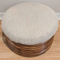 Bamboo Ottoman Footstool