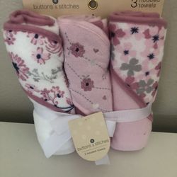 3 Pack Hooded Towel Set 