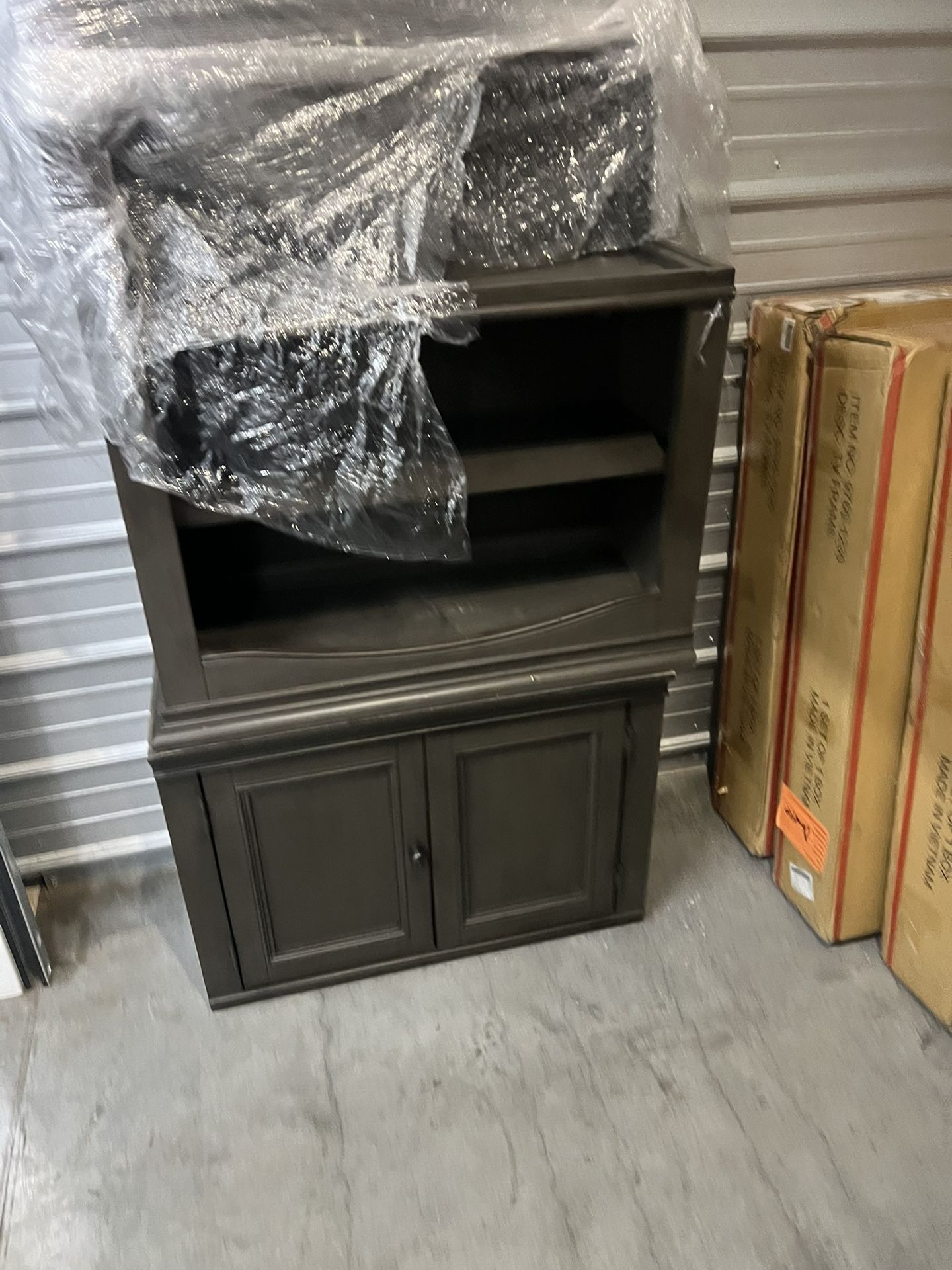 Corner shelf and cabinet 