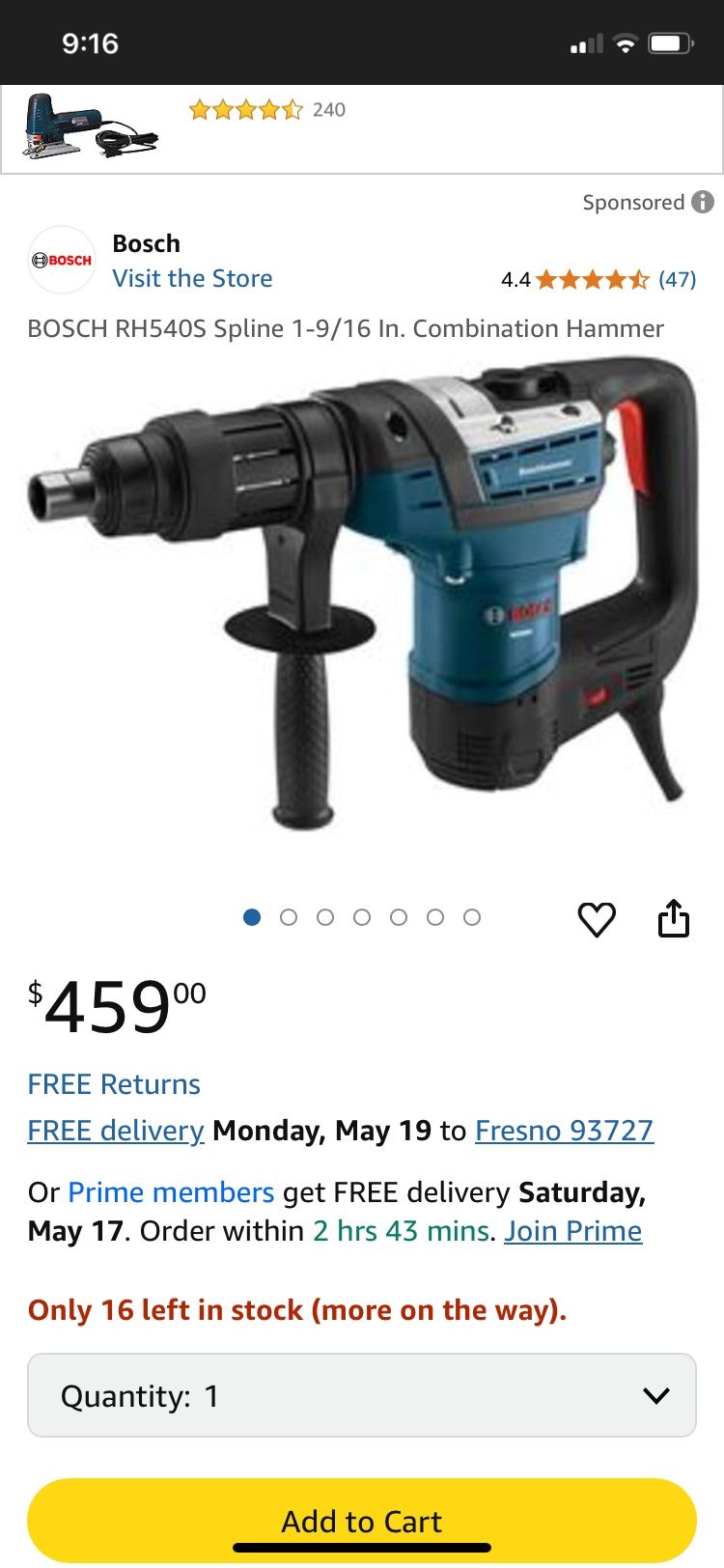 Bosch Rotary Hammer 