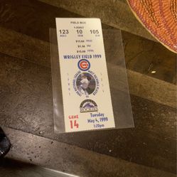 Cubs Ticket: May 4, 1999