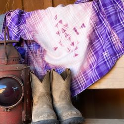 Purple flannel---Size Small 