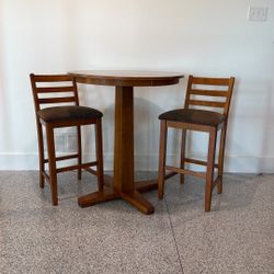 Pub Table And Two Chairs